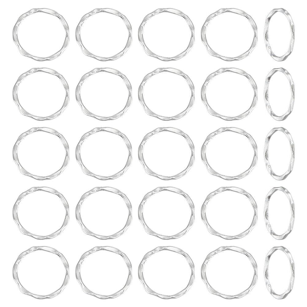 8651 250pcs Circle Link Alloy Linking Rings Pendants 22mm Circles Charms